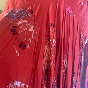 Red floral Free People dress